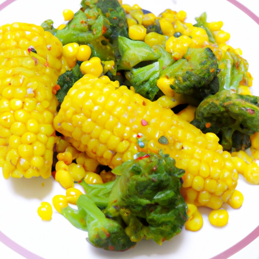 Delicious dish of Corn and broccoli 91651